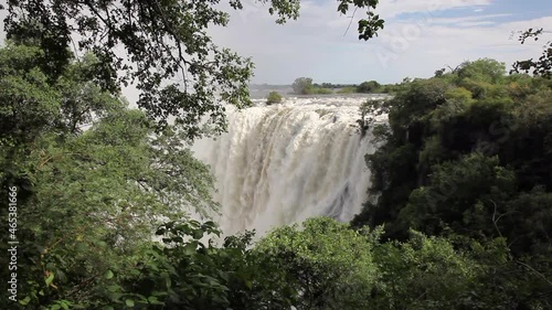 Victoria Falls in full flood with scenic view