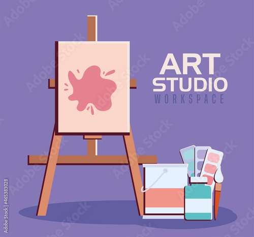 art studio illustration