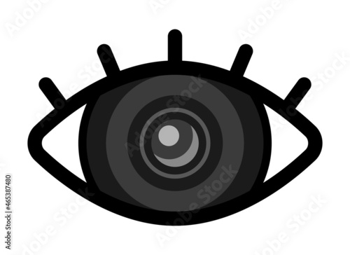 カメラレンズの目