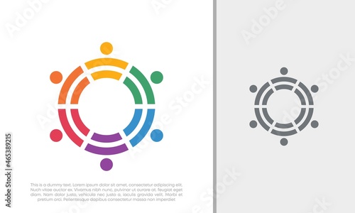 Global Community Logo Icon Elements Template. Community human Logo template vector. Community health care. Abstract Community logo. Social Networking logo designs.