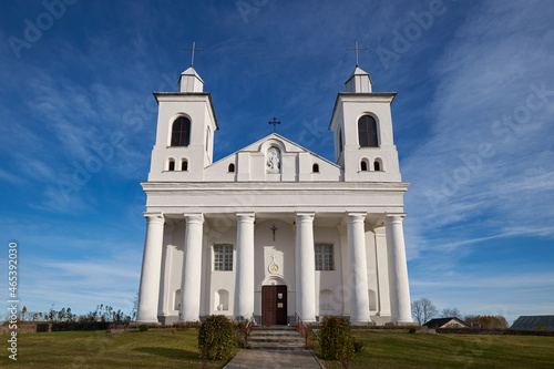Old ancient church of the Holy Guardian Angels in Rogotno, Lida district, Grodno region, Belarus. photo