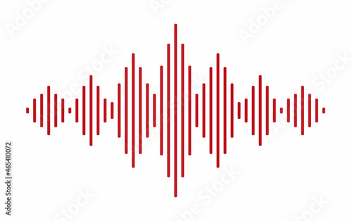 Sound Wave Symbol of Equaliser. Isolated on background. Vector Illustration Design. Vector illustration