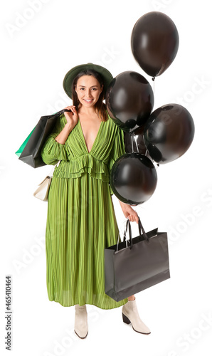 Smiling woman in green plea...