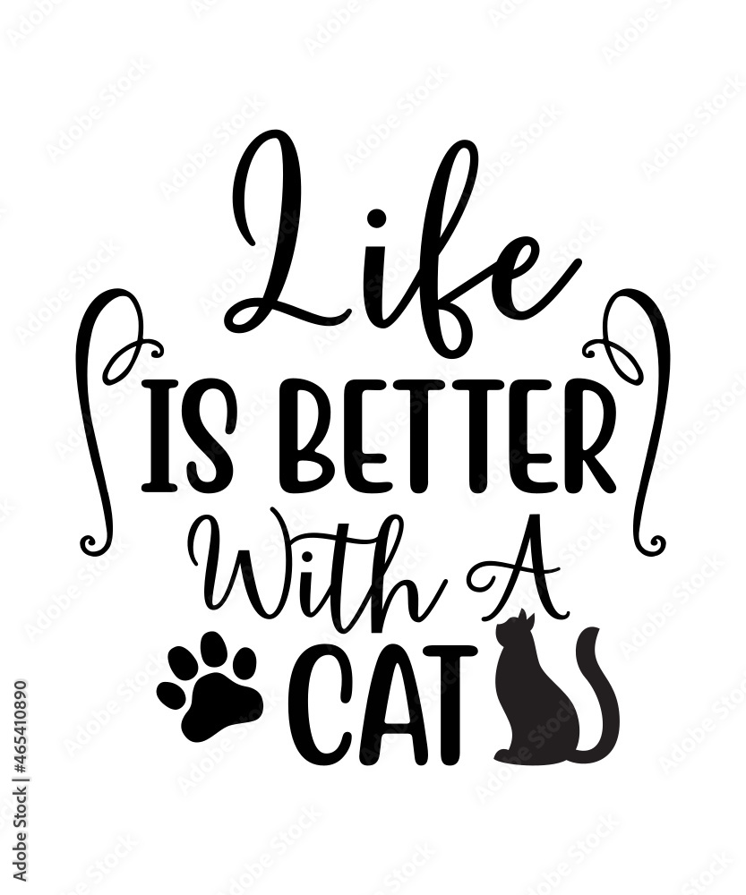 Funny Cat SVG Bundle, Cat SVG, Kitten SVG, Cat lady svg, crazy cat lady ...