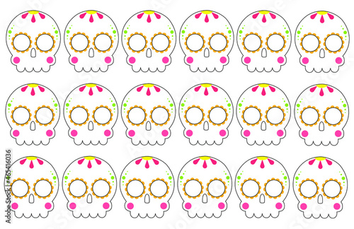 Calaveras de día de muertos