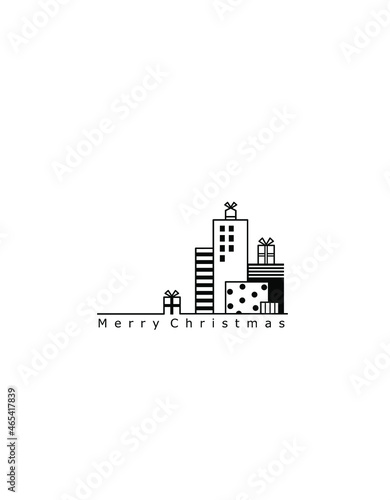 Gift boxes set, Merry Christmas Greeting Cards, Boxes with ribbons, package, frames, borders, coloring, Big sale banner template	