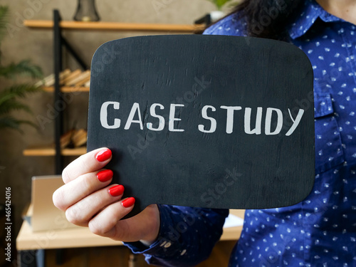Business concept about CASE STUDY with inscription on the piece of paper.
