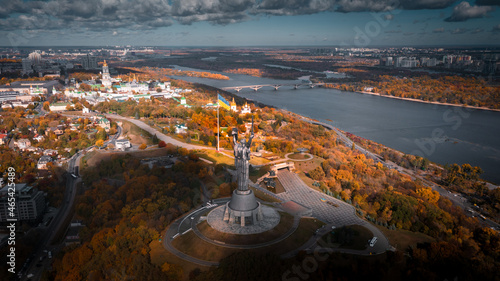 Ukrainian Motherland Monument kiev statue city center kyiv