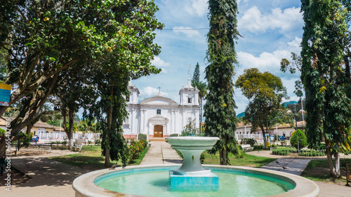 Tourist catholic church in Honduras Central America