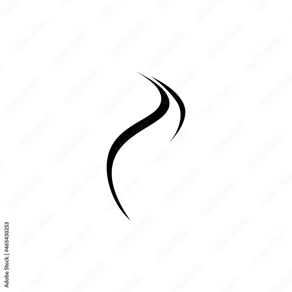 Smoke steam icon logo vector Smoke steam icon logo vector