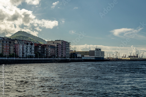 View of the town of Portugalete, Spain © vli86