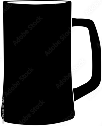 ビールジョッキのシルエット