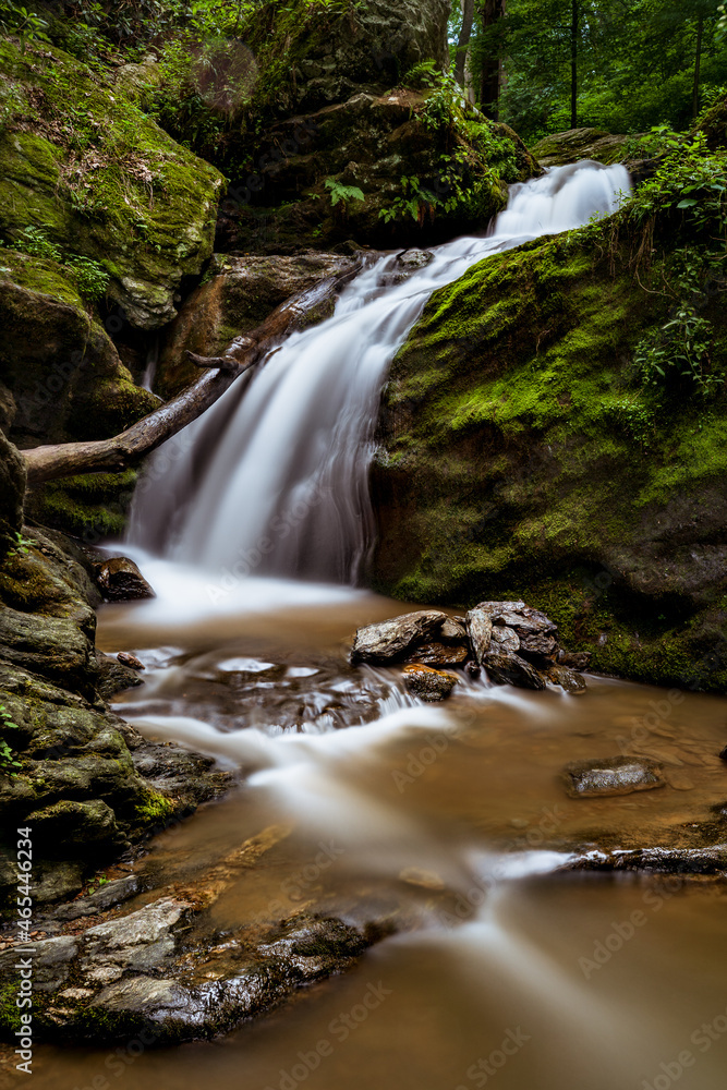 Long exposure photograph of a waterfall in Pennsylvania Long exposure photograph of a waterfall in Pennsylvania