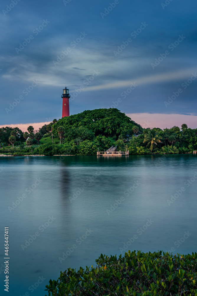 A lighthouse in Jupiter, Florida
