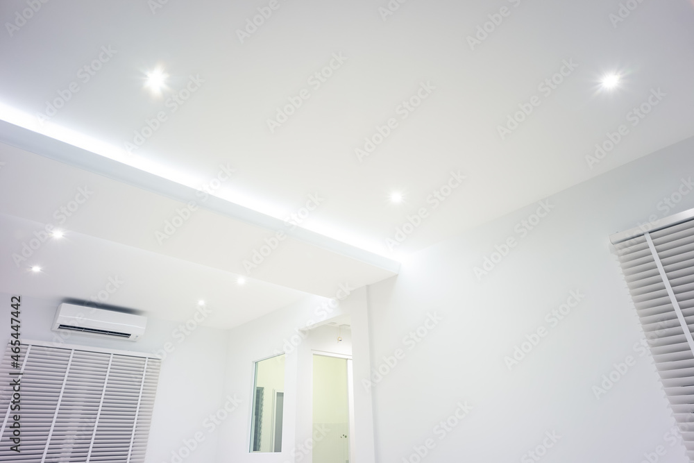 LED strip light and illumination. Also called ribbon light or LED tape to  suspended on ceiling