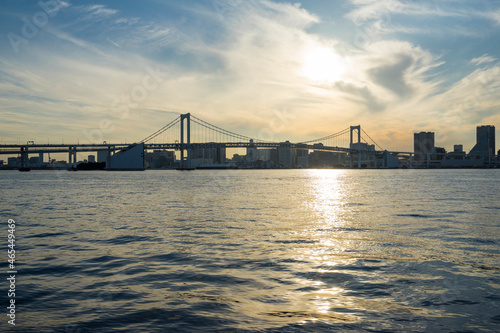 東京ベイエリアの風景 晴海運河の夕暮れ © EISAKU SHIRAYAMA