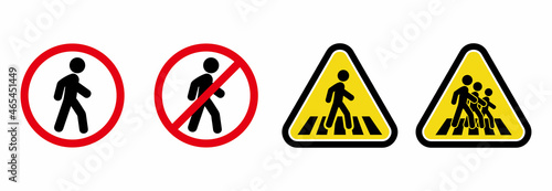 pedestrian crossing icon, pedestrian crossing sign symbol