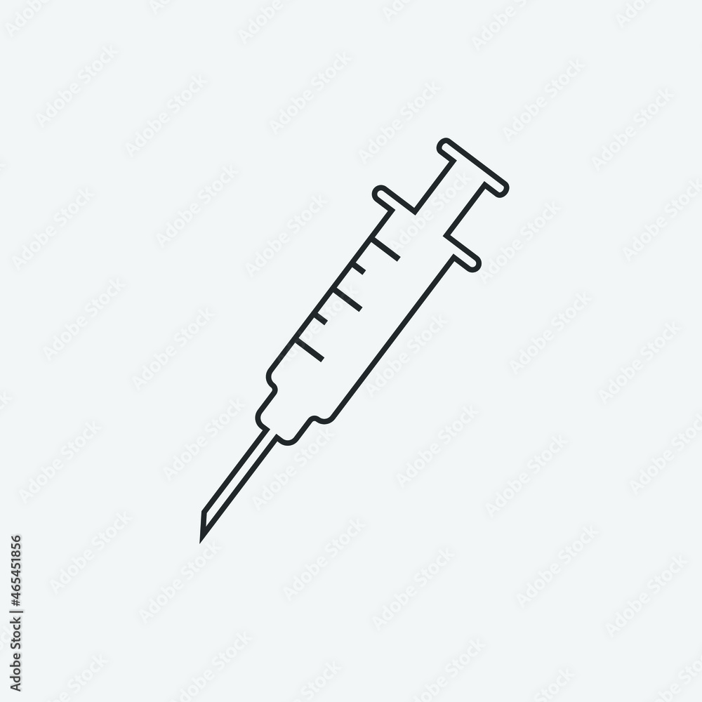 Vaccine vector icon illustration sign Vaccine vector icon illustration sign