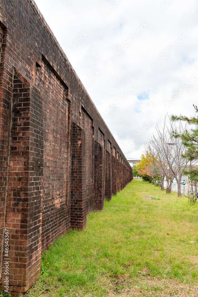Outer wall of former Nara prison