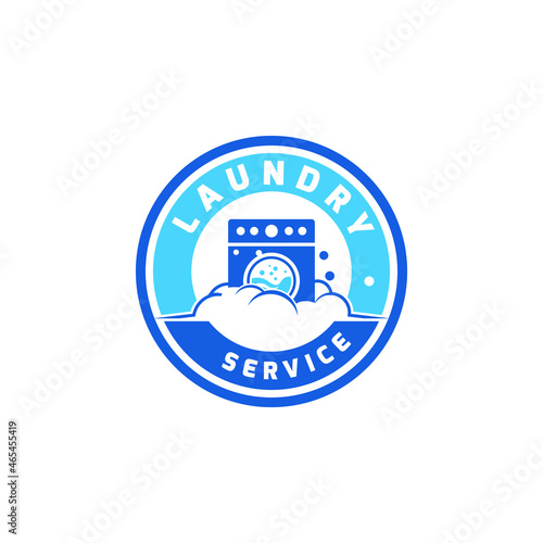 laundry logo template. Washing logo concept vector