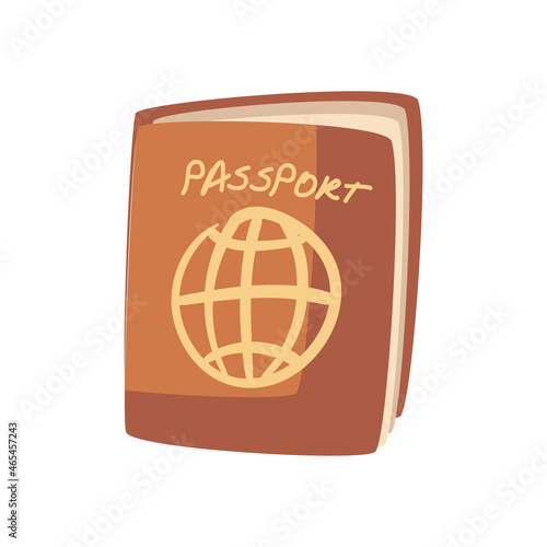 brown passport design
