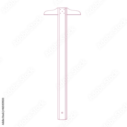 Architectural drafting T-square