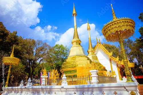 Wat Phra That Doi Tung,a temple that sits a top of Doi Tung, the tallest mount in Chiang Rai