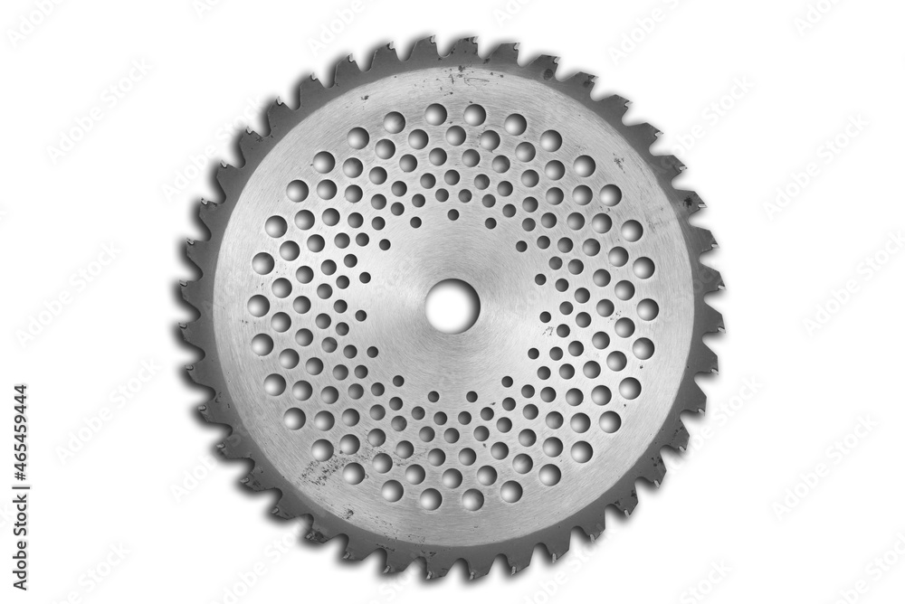 Old circular saw isolated on white background Old circular saw isolated on white background
