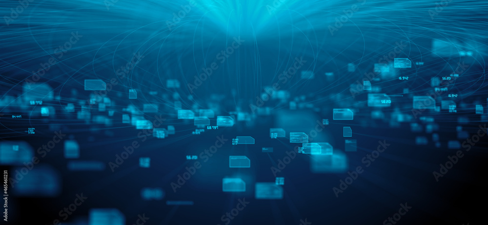 Cyber security of global Big data cloud computing internet of things IOT AI network technology - Conceptual 3D Illustration Render Cyber security of global Big data cloud computing internet of things IOT AI network technology - Conceptual 3D Illustration Render
