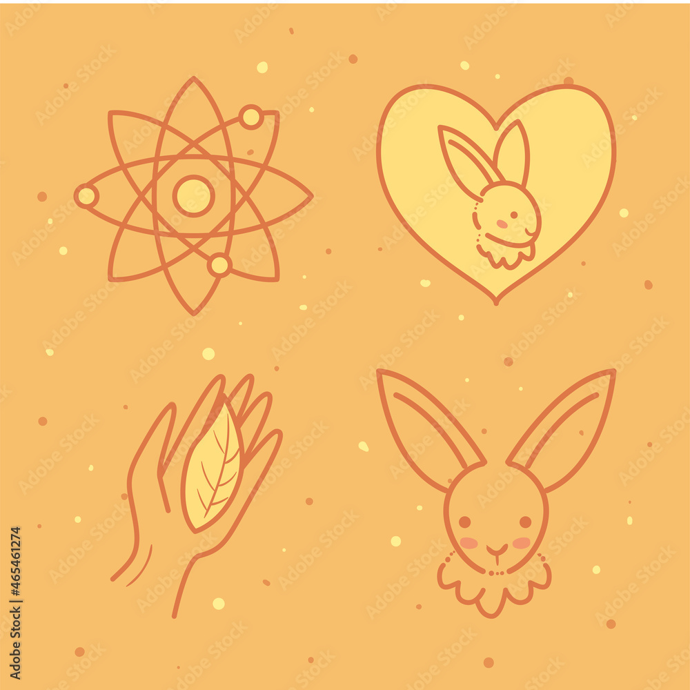 Obraz premium four cruelty free items