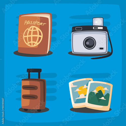 four travel items