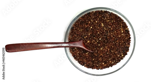 Foto dodder seed on white background