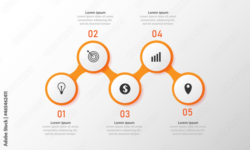 Colorful business Infographic timeline template. vector design.