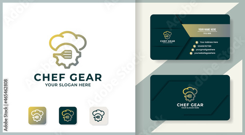 hat gear spatula inspiration logo for modern food