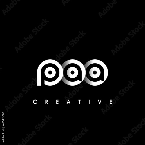PAA Letter Initial Logo Design Template Vector Illustration