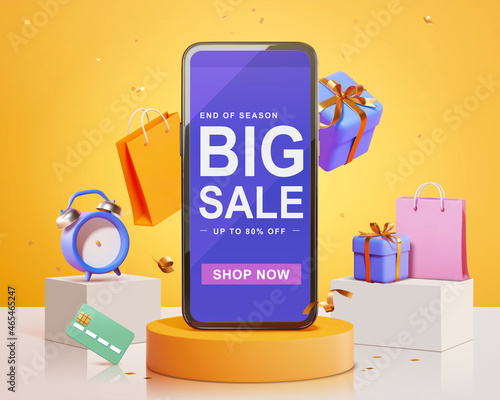 End of the season sale banner