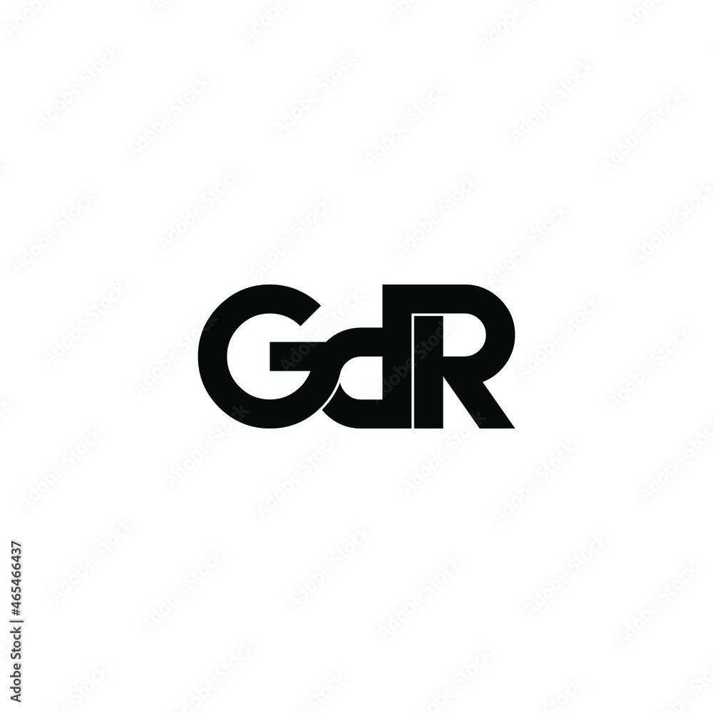 gdr initial letter monogram logo design gdr initial letter monogram logo design