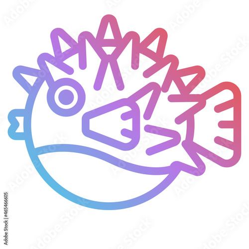 pufferfish gradient icon