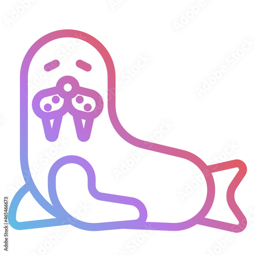 walrus gradient icon