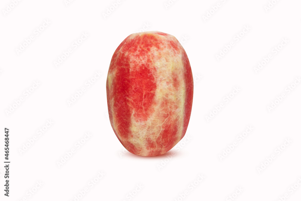 Whole fresh peeled watermelon red vertical. The most popular summer fruits around the world. When eaten, it makes it refreshing, which people like to eat after meals. isolated on white background. Whole fresh peeled watermelon red vertical. The most popular summer fruits around the world. When eaten, it makes it refreshing, which people like to eat after meals. isolated on white background.