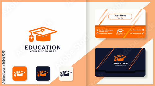 toga hat mouse logo and business card design