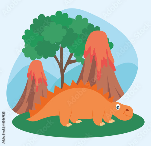 spinosaurus and volcanos