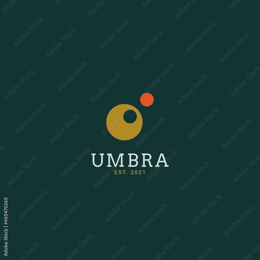 Illustration of an umbra logo.