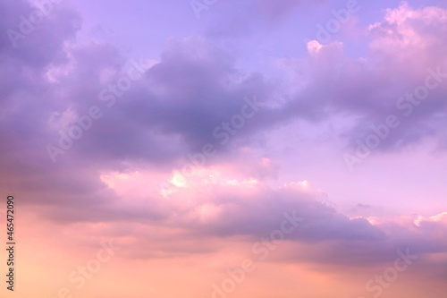 Abstract sunset cloud and colored over sky background. © zilvergolf