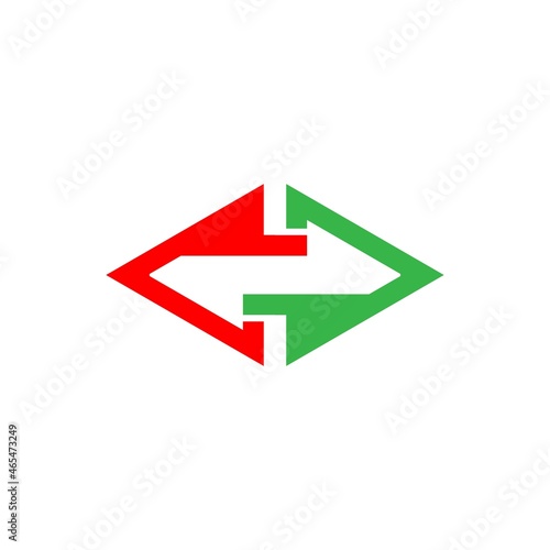 arrow transfer logo illustration design