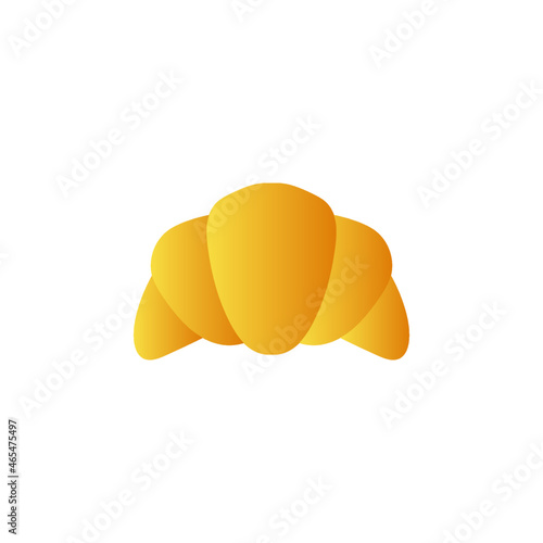 croissant Breakfast icon in gradient color, isolated on white 