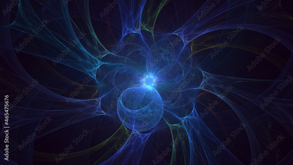 3D rendering abstract round light background 3D rendering abstract round light background
