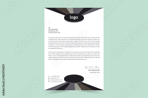 Simple minimalist and creative professional business letterhead design. Corporate letterhead templates for your business company. Corporate, luxury, modern and elegant stationery design
