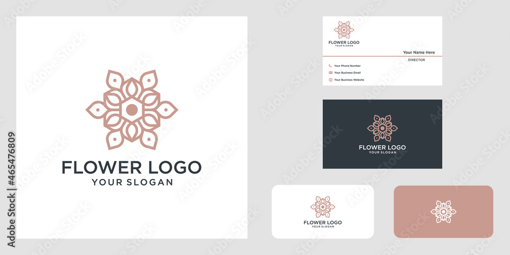 Flower logo design logos can be used for spa beauty salon decoration boutique