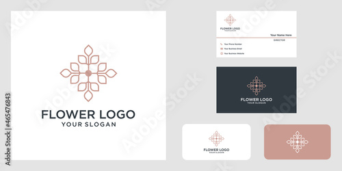 Flower logo design logos can be used for spa beauty salon decoration boutique